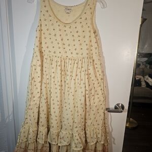 April Cornell Floral Prairie Dress Cottagecore Vintage Style 100% Cotton XXS